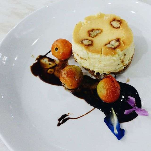 Blue Cheese Cheesecake with Rosemary by @neilbriangoesplaces