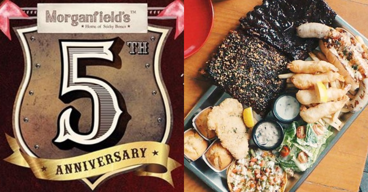 Morganfield’s celebrates 5th year with a newer and bigger ribs platter