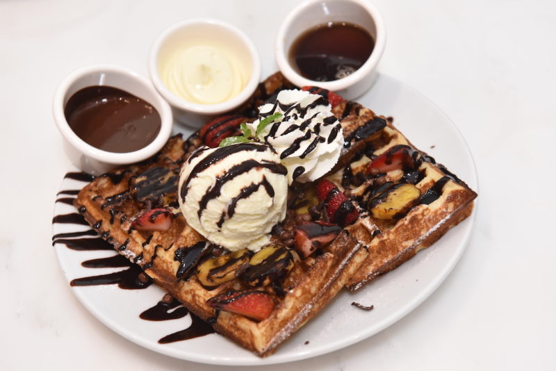 Banana Split Waffles