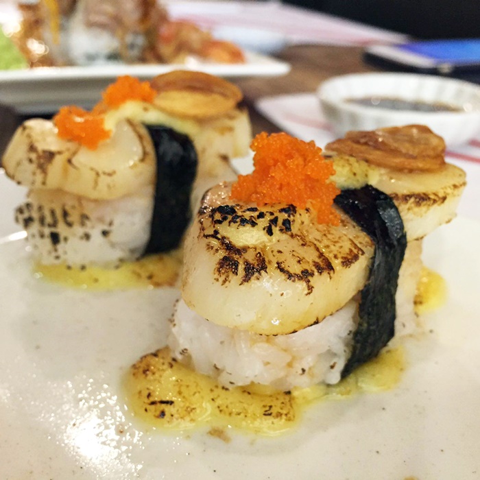 Scallop Aburi