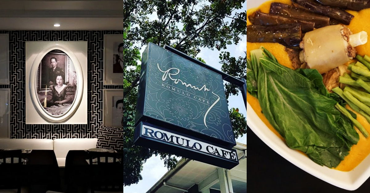 Romulo Café pays homage to the history of all our favorite Filipino food