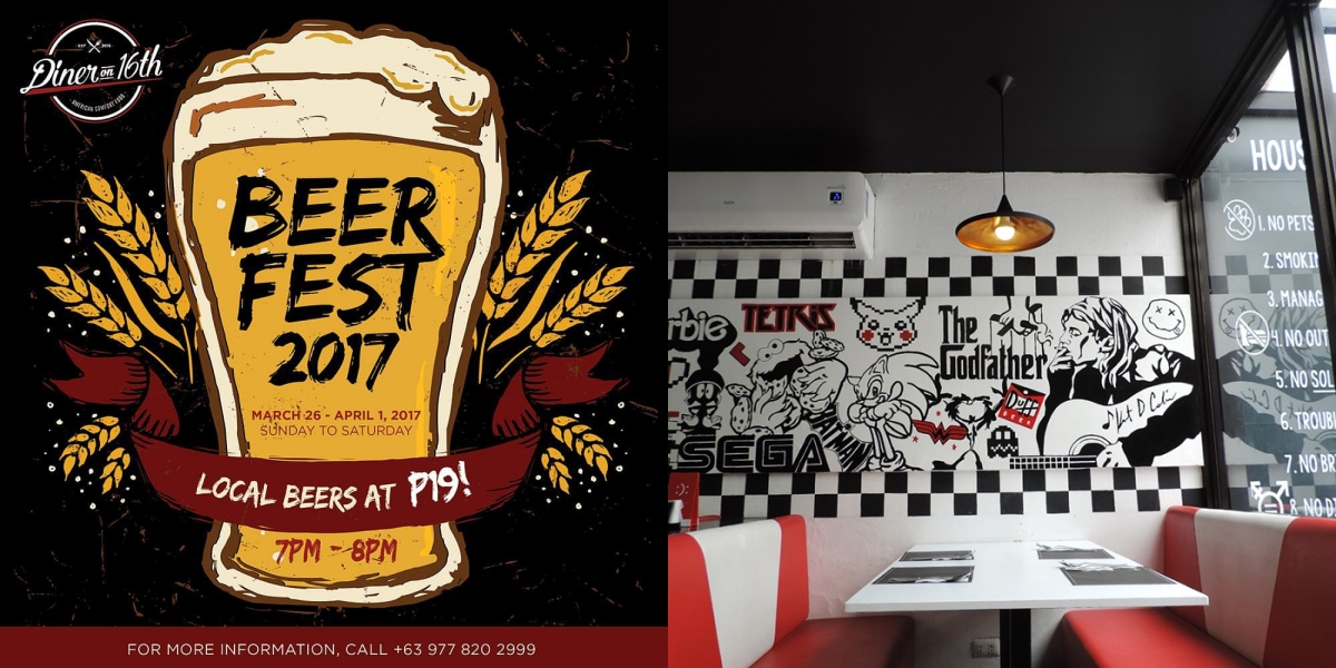 Limited Time Offer: Get P19 Beer at Diner on 16th