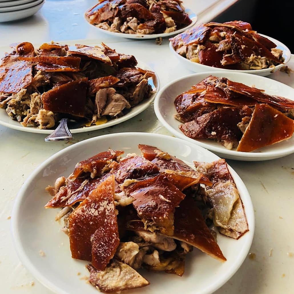 Lechon-on-plates