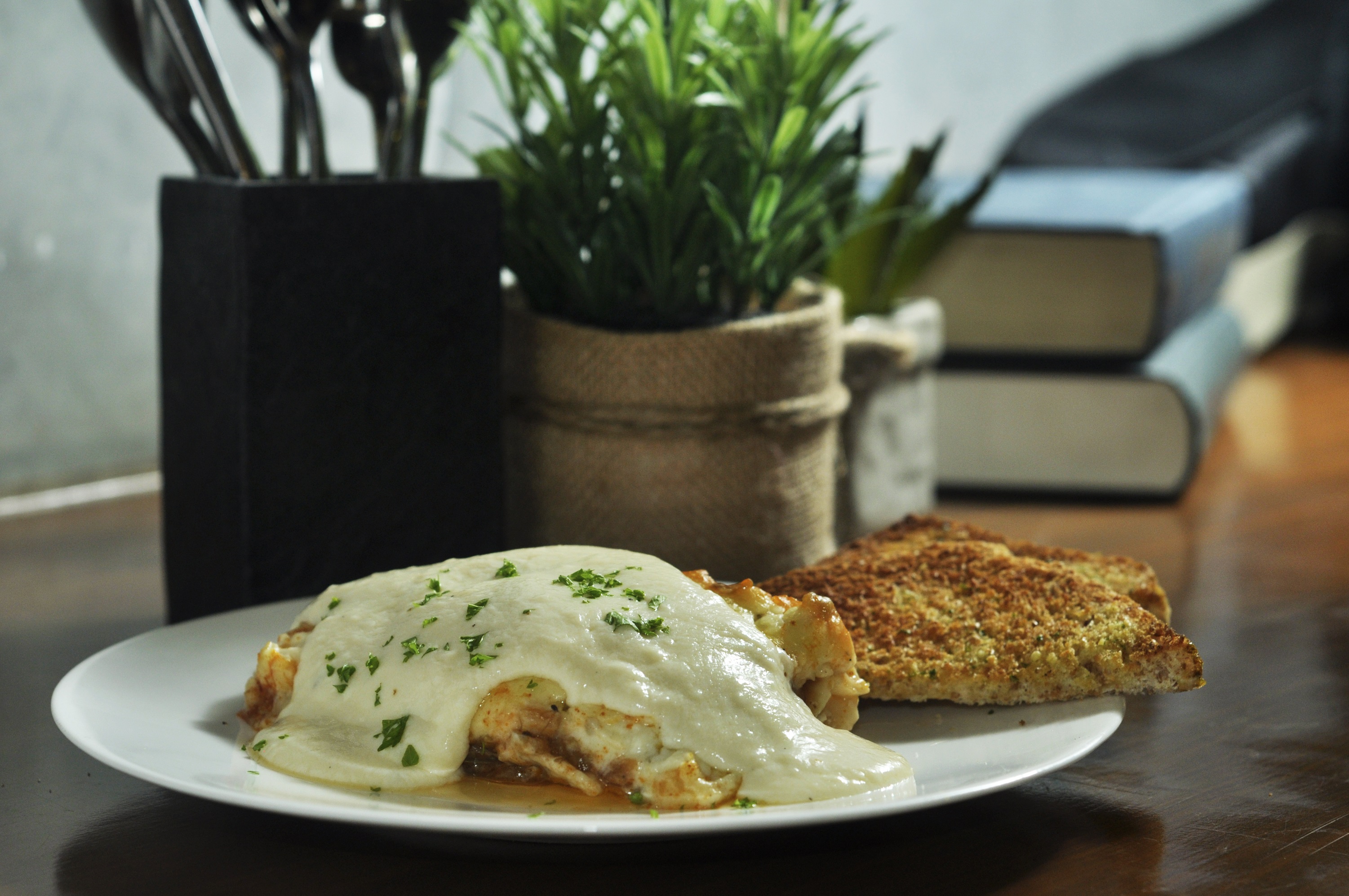 Alek Cafe + Kitchen Spinach and 3-Cheese Lasagna