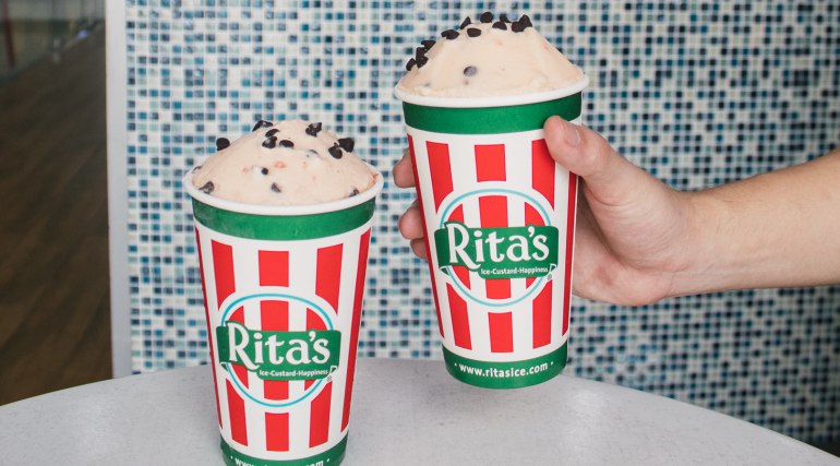 Banana Split Cream Ice from Rita's