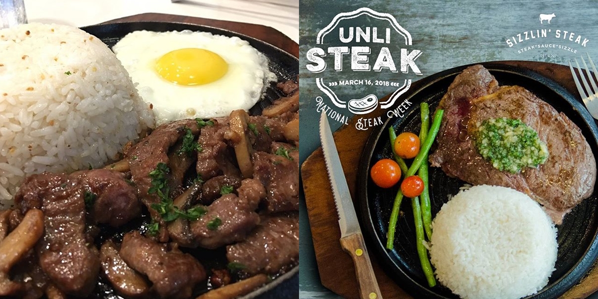 ONE DAY ONLY: Unlimited Steak for P799 at Sizzlin’ Steak!
