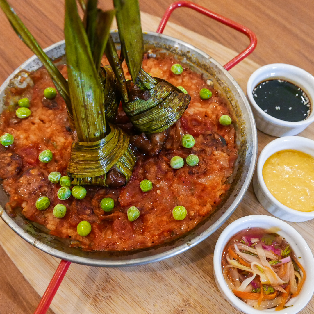 Chicken Pandan on Paella