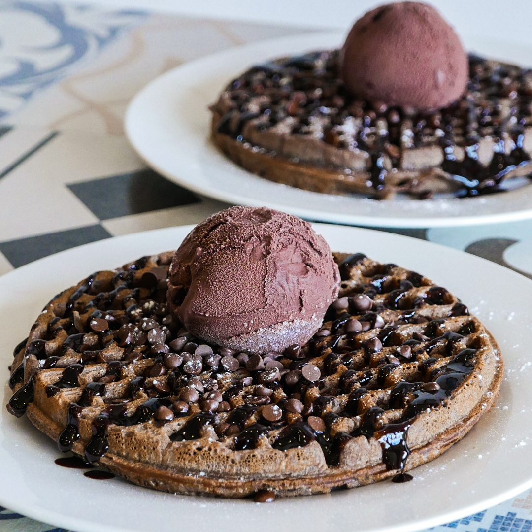 Triple Chocolate Waffles