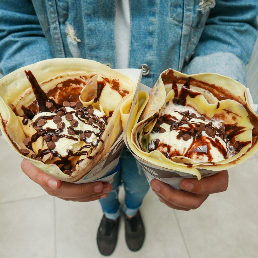 Vanilla Nutella Crepes