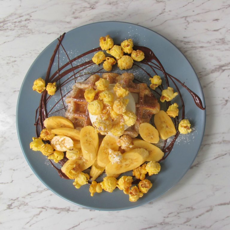 Banana Popcorn Waffle