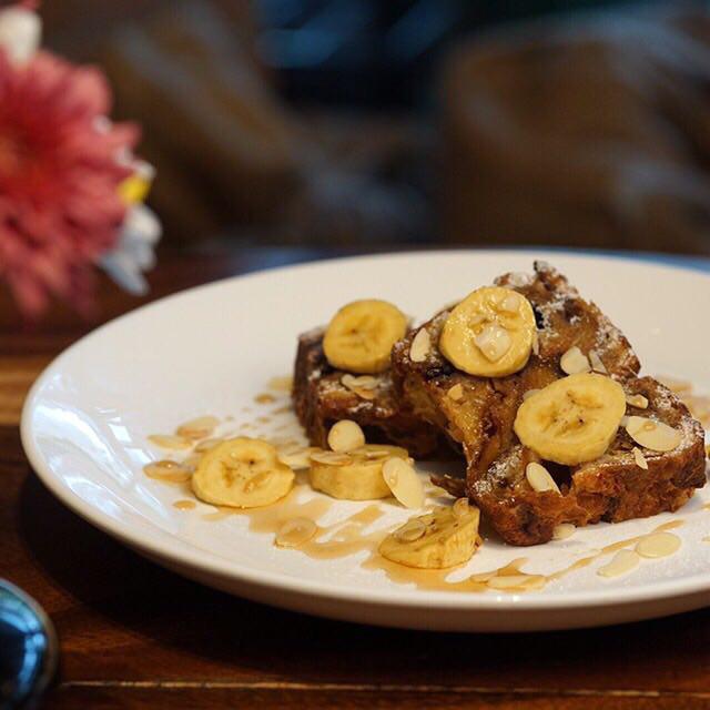 Bread Pudding with Almonds and Banana