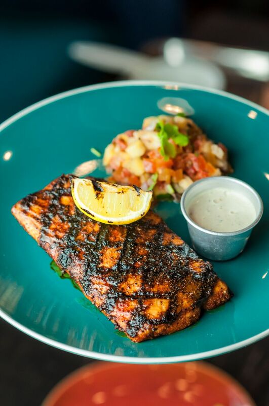 Grilled mahi-mahi with Grilled Pineapple Salsa