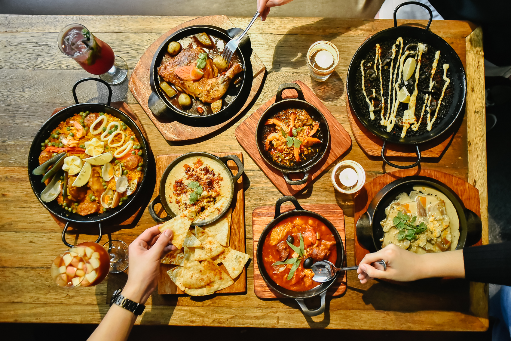 Wobbly Pan Food Flatlay