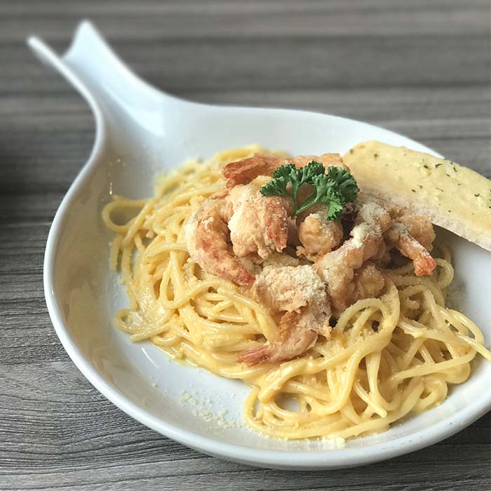 Fat Russelâs Kitchen â South Triangle Carbonara with Shrimp