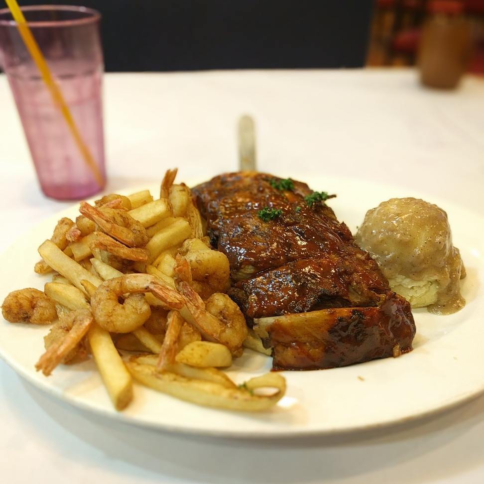 Burgoo â SM Marikina Ribs with Fries and Shrimp