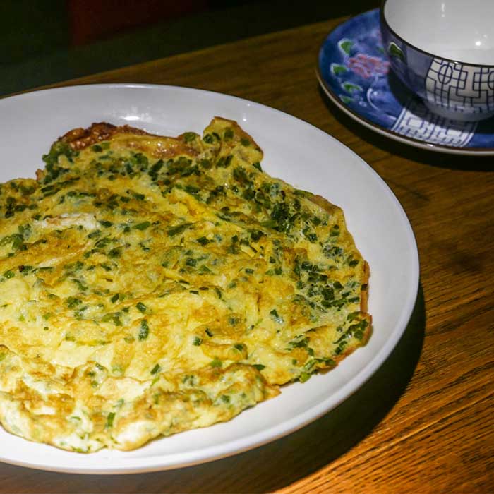 Sauteed Egg with Green Onion