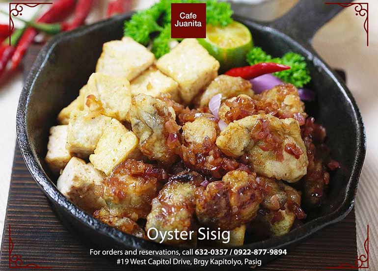 oyster sisig