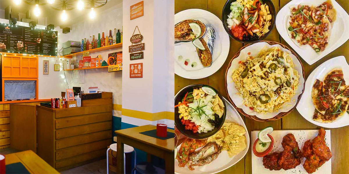Get a taste of Mexican food infused with Filipino flavors at Tres Chickas!