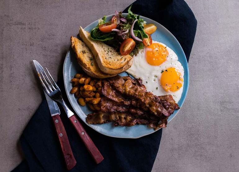 Meat and Eggs Plate from Wholesome Table