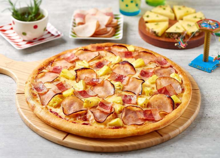 pezzo, hawaiian pizza, menu, delivery, pizza toppings