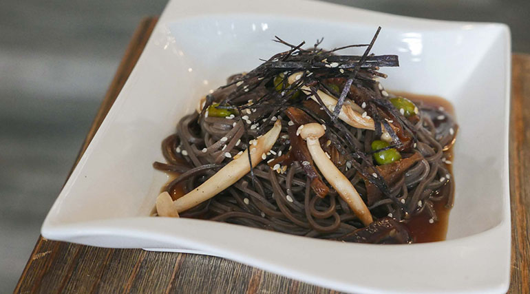 Soba with Nora and Edamame