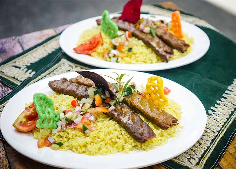Chelo Kabab Combination from Healthy (Halal) Kabab Express 