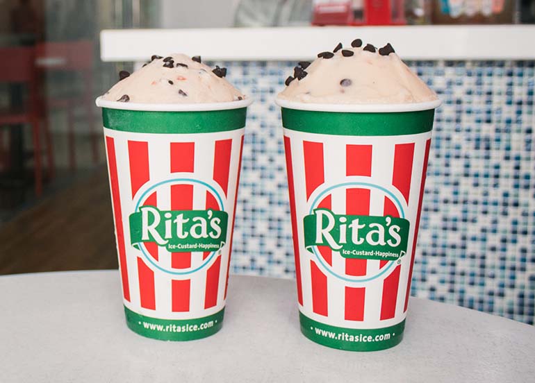 Banana Split Cream Ice from Rita's Italian Ice