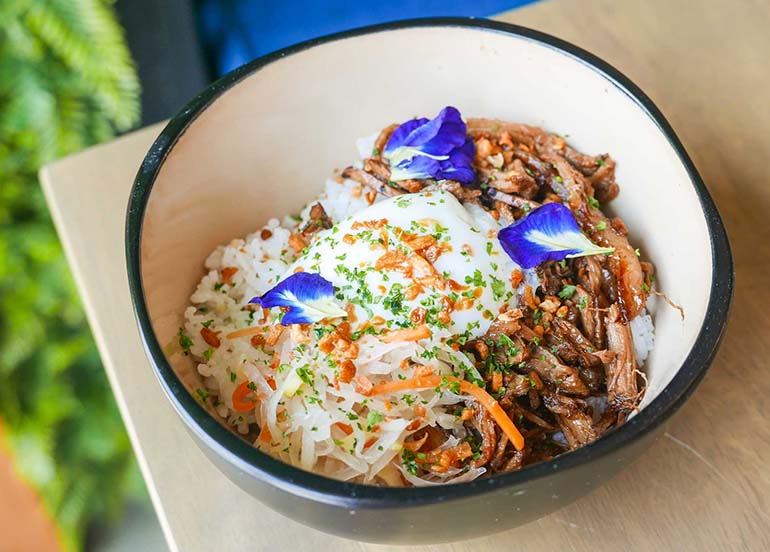 Pulled Pork Adobo Rice from BOA Kitchen + Socials