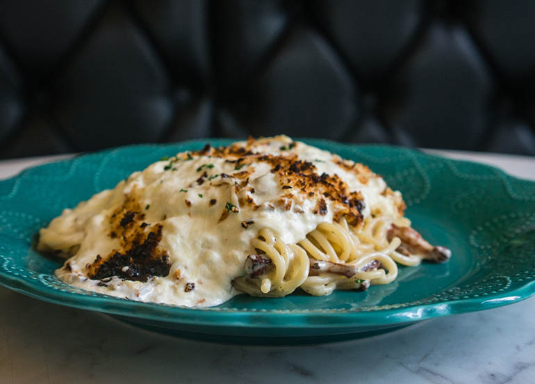 Spaghetti Carbonara Alla Mamma Mia from Mamma Mia