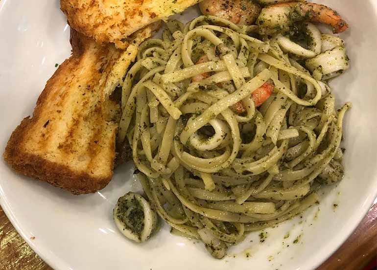 Pasta from Conti's Bakeshop and Restaurant