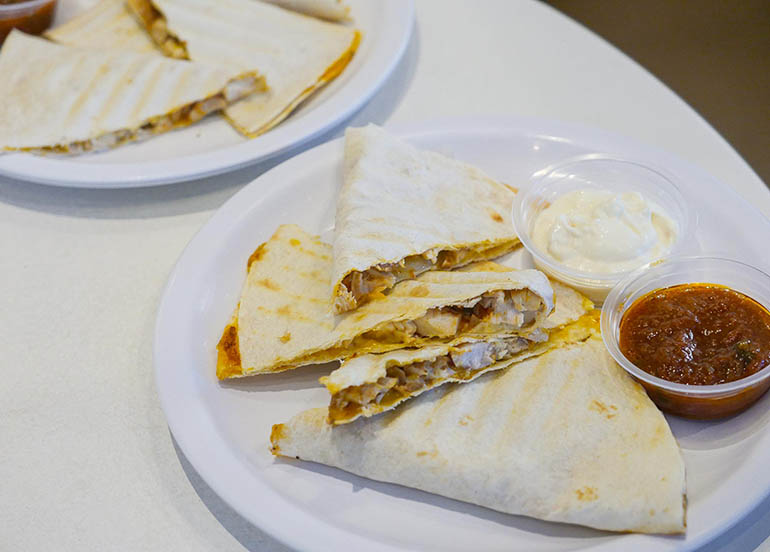 10 inch chicken quesadilla