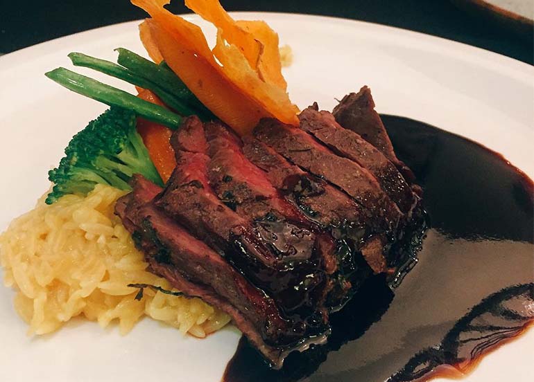 Grilled Tender Steak from Ninyo Fusion Cuisine and Wine Lounge