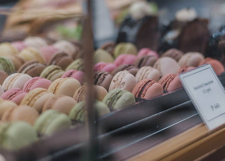 Macarons from Paul Boulangerie Cafe