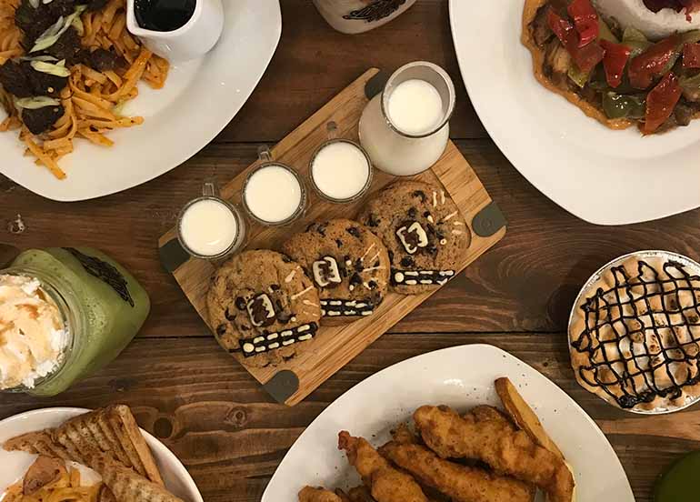 Cookies, Milkshakes, Wings, Smores Pie from Laruan ATBP