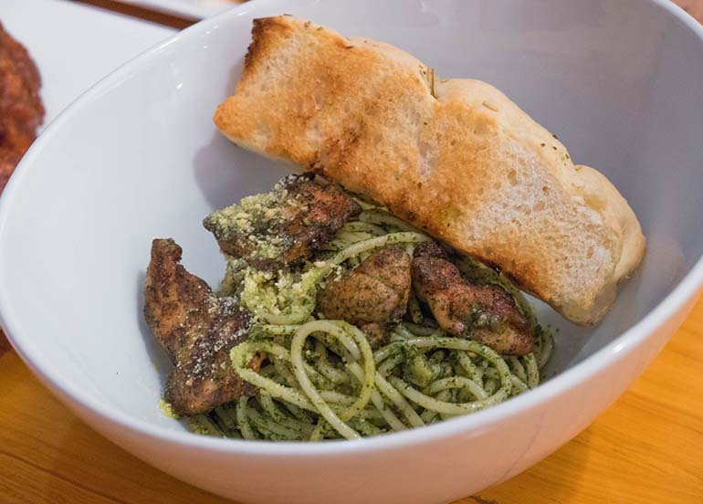 Pesto Pasta with Grilled Chicken