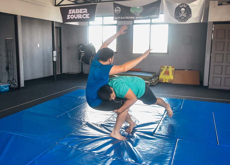 wrestling class