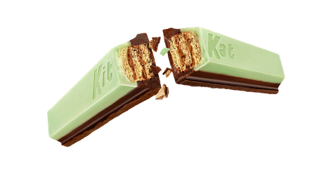 mint crÃ¨me on top and dark chocolate KitKat