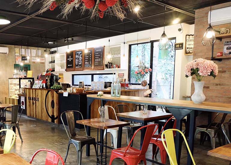 coffee-shop-restaurant Kandle Cafe Interiors