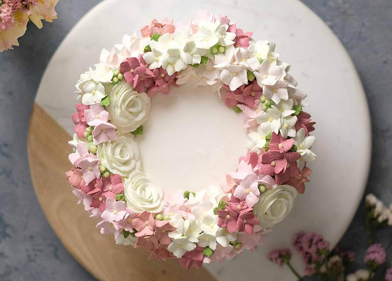 Floral Designed Cake from Cafe Mary Grace