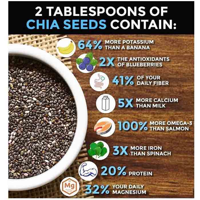 Chia Seeds Nutrional Information