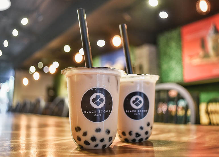 Wintermelon Milk tea from Black Scoop