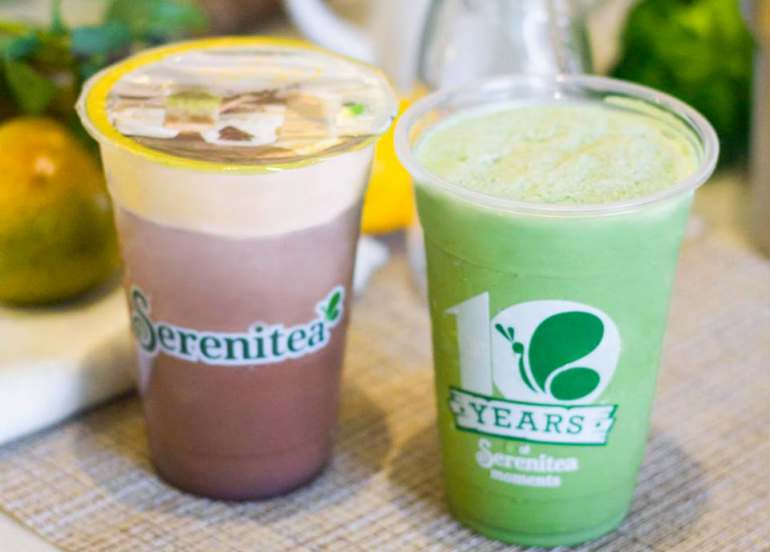 yakult milk tea fruit tea serenitea