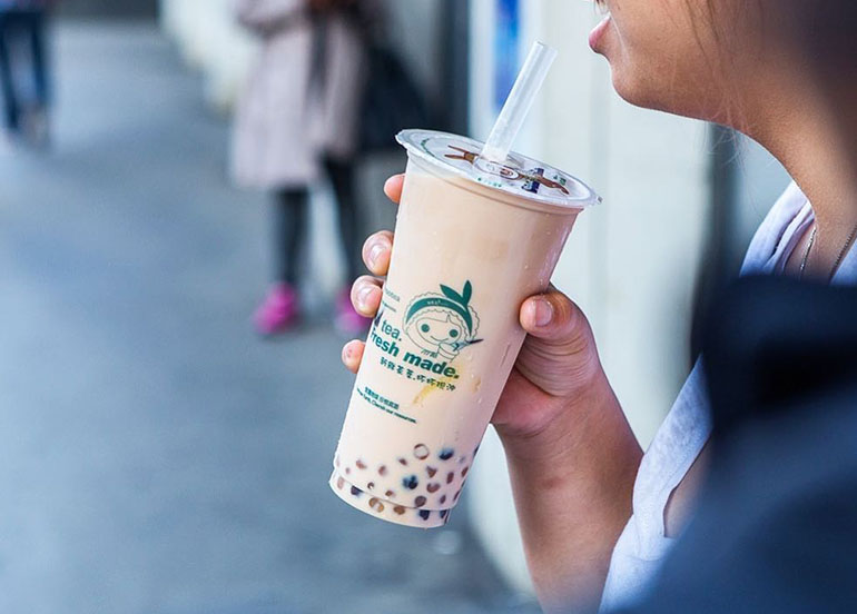 Jasmine Milk tea from Presotea