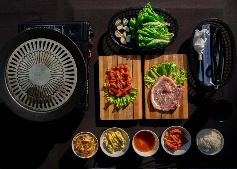 spa, samgyupsal, korean barbecue