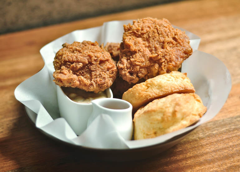 Fried Chicken and Biscuits from Wildflour Cafe + Bakery