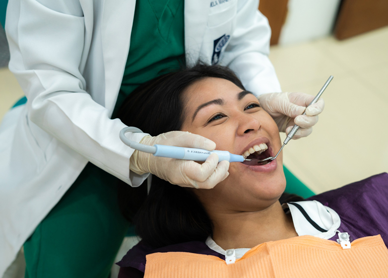 Dental Procedure done on patient from Universal Dental Clinic