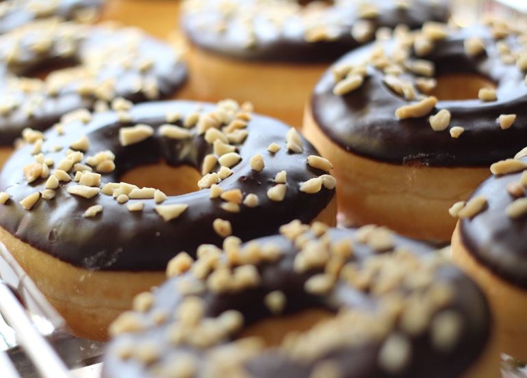 chocolate-donut-with-nuts