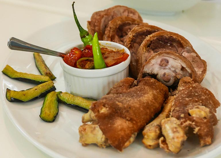 Crispy Pata from Romulo Cafe