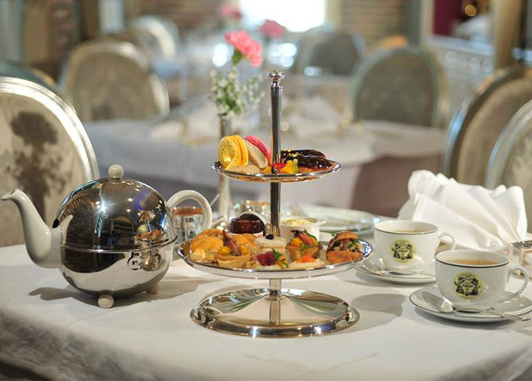 Pastries, Hor d'ouevres, and tea from Lartizan Boulangerie