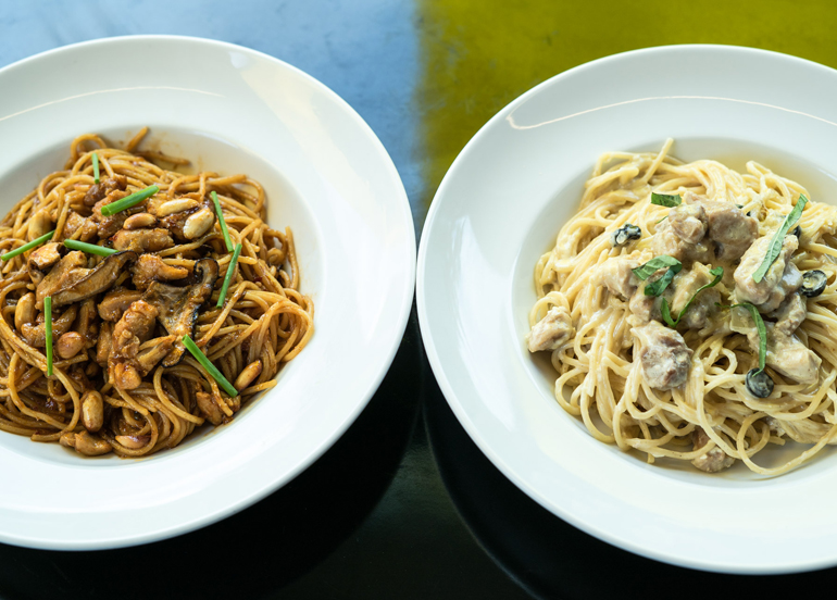 Charlie Chan and Alfredo Pastas from Yellow Cab